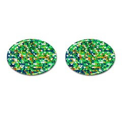 Funky Sequins Cufflinks (oval) by essentialimage
