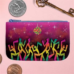Dancing Colorful Disco Large Coin Purse by Bajindul