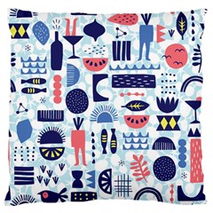 Vector Illustrated Pattern Design Standard Flano Cushion Case (one Side) by Sudhe