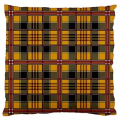 Plaid 5 Large Flano Cushion Case (one Side) by ArtworkByPatrick
