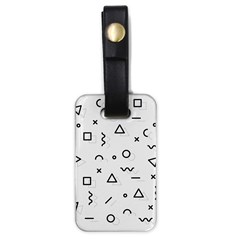 Memphis Pattern Luggage Tag (one Side) by Vaneshart