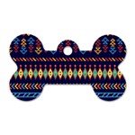 Decorative Pattern Ethnic Style Dog Tag Bone (Two Sides) Front