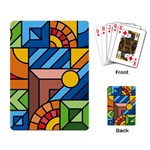 Colorful Geometric Mosaic Background Playing Cards Single Design (Rectangle) Back