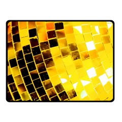 Golden Disco Ball Fleece Blanket (small) by essentialimage