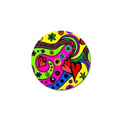 Seamless Doodle Golf Ball Marker (4 Pack) by Vaneshart