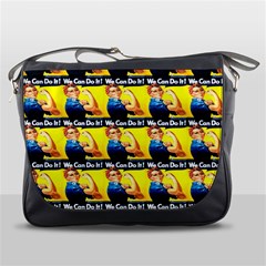 We Can Do It Messenger Bag by ArtworkByPatrick
