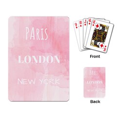Paris, London, New York Playing Cards Single Design (rectangle) by Lullaby