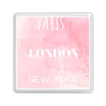 Paris, London, New York Memory Card Reader (Square) Front
