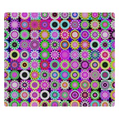 Design Circles Circular Background Double Sided Flano Blanket (small)  by Simbadda