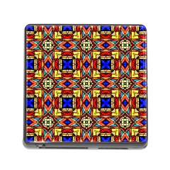 Stained Glass Pattern Texture Memory Card Reader (square 5 Slot) by Simbadda