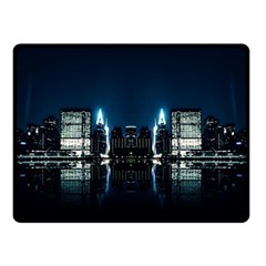 Night City Landscape Double Sided Fleece Blanket (small)  by Vaneshart