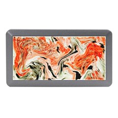 Marble Texture White Pattern Memory Card Reader (mini) by Wegoenart