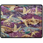Textile Fabric Cloth Pattern Fleece Blanket (Medium)  60 x50  Blanket Front