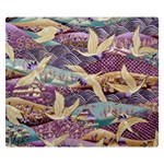 Textile Fabric Cloth Pattern Double Sided Flano Blanket (Small)  50 x40  Blanket Back