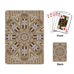 Wood And Wood With Hearts And More Wood Ornate Playing Cards Single Design (rectangle) by pepitasart