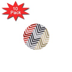 Abstract Colorful Geometric Pattern 1  Mini Buttons (10 Pack)  by Vaneshart