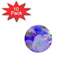 Flowers Abstract Colorful Art 1  Mini Buttons (10 pack)  Front