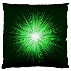 Green Blast Background Standard Flano Cushion Case (one Side) by Mariart