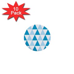 Abstract Modern Background Blue 1  Mini Buttons (10 Pack)  by Vaneshart