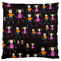 Seamless Tile Background Large Flano Cushion Case (one Side) by Vaneshart