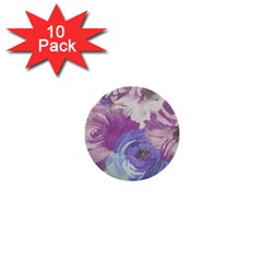 Floral Vintage Wallpaper Pattern 1  Mini Buttons (10 Pack)  by Vaneshart