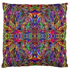 Abstract 39 Large Flano Cushion Case (two Sides) by ArtworkByPatrick