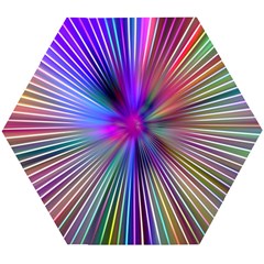 Rays Colorful Laser Ray Light Wooden Puzzle Hexagon by Bajindul