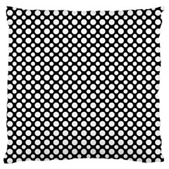 Dot Dots Dotted 2 Black Black Large Flano Cushion Case (two Sides) by impacteesstreetwearten