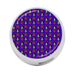 Girl Flower Pattern Royal Blue 4-port Usb Hub (two Sides) by snowwhitegirl