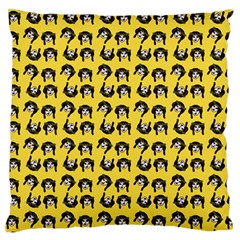 Retro Girl Daisy Chain Pattern Yellow Standard Flano Cushion Case (two Sides) by snowwhitegirl
