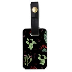 Cartoon African Cactus Seamless Pattern Luggage Tag (one Side) by Vaneshart