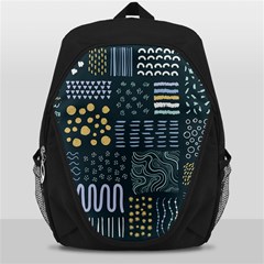 Mixed Background Patterns Backpack Bag by Vaneshart