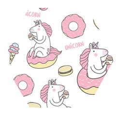 Unicorn Seamless Pattern Background Vector (1) Wooden Puzzle Hexagon by Sobalvarro