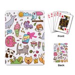 Set Kawaii Doodles Playing Cards Single Design (Rectangle) Back