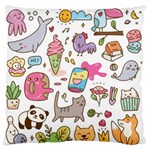 Set Kawaii Doodles Standard Flano Cushion Case (Two Sides) Front