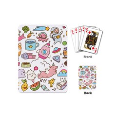 Set Kawaii Doodles Playing Cards Single Design (mini) by Vaneshart