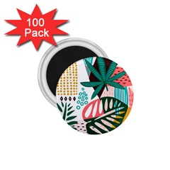 Abstract Seamless Pattern With Tropical Leaves 1 75  Magnets (100 Pack)  by Vaneshart