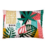 Abstract Seamless Pattern With Tropical Leaves Pillow Case (Two Sides) Front