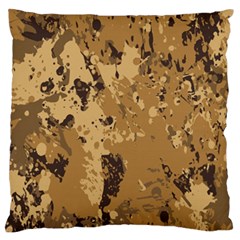 Abstract Grunge Camouflage Background Large Flano Cushion Case (two Sides) by Vaneshart