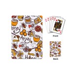 Honey Seamless Pattern Playing Cards Single Design (Mini) Back