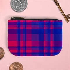 Bisexual Plaid Mini Coin Purse by NanaLeonti