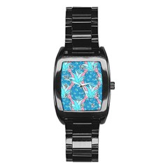 Pineapples Stainless Steel Barrel Watch by Sobalvarro
