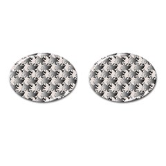 Seamless Tessellation Background Cufflinks (oval) by Vaneshart