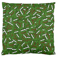 Pepe The Frog Face Pattern Green Kekistan Meme Standard Flano Cushion Case (one Side) by snek