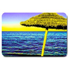 Pop Art Beach Umbrella  Large Doormat  by essentialimage