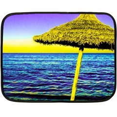 Pop Art Beach Umbrella  Fleece Blanket (mini) by essentialimage