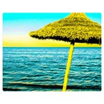 Pop Art Beach Umbrella  Double Sided Flano Blanket (Medium)  60 x50  Blanket Front