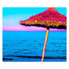 Pop Art Beach Umbrella  Double Sided Flano Blanket (small)  by essentialimage