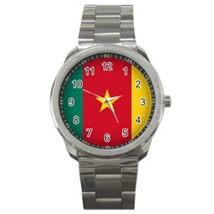 Flag Of Cameroon Sport Metal Watch by trulycreative