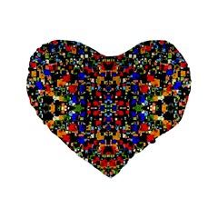 Ab 55 Standard 16  Premium Heart Shape Cushions by ArtworkByPatrick